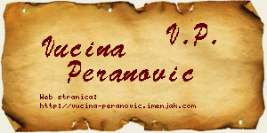 Vucina Peranović vizit kartica